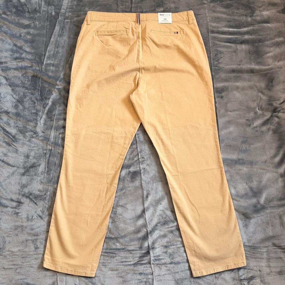 NWT Tommy Hilfiger TH Flex Slim Chino Pants Women’s Sz 16 Stretch Slimming - Picture 2 of 16